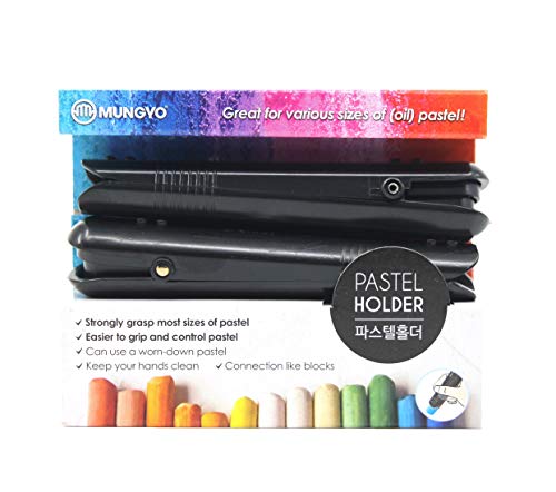 Mungyo Soft Oil Pastels Holder, Chalk Holder 2pcs, Great for various size of pastel
