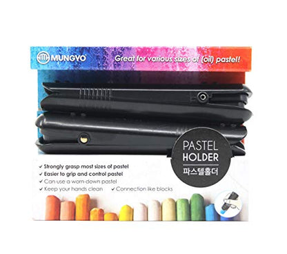 Mungyo Soft Oil Pastels Holder, Chalk Holder 2pcs, Great for various size of pastel