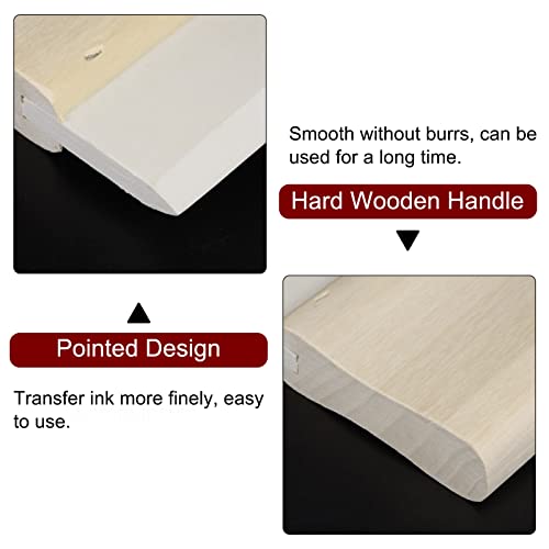 HARFINGTON Screen Printing Squeegee 2 Inch 65 Durometer Rubber Blade Wooden Handle Ink Scraper for Screen Printing Fabric Printmaking - size: 2 Inch