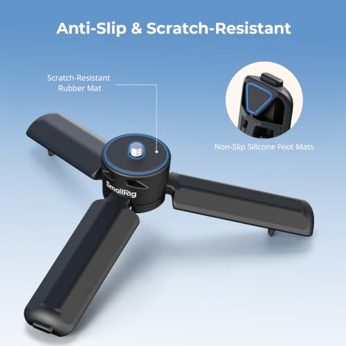SMALLRIG One-Touch Open Mini Tripod for DJI Pocket 4P/4/3 for Insta360 Luna - color: Black