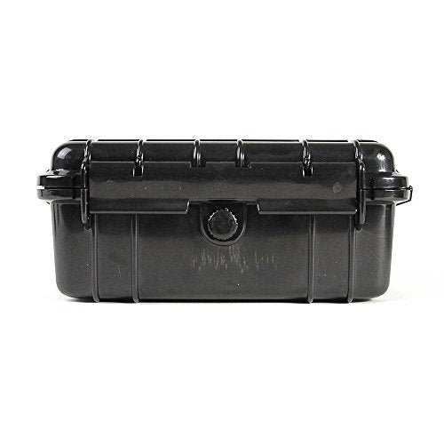 multicomp PRO 8" Weatherproof Equipment Case, made of Polypropylene Plastic, Black, 7.5" X 5" X 3.25"