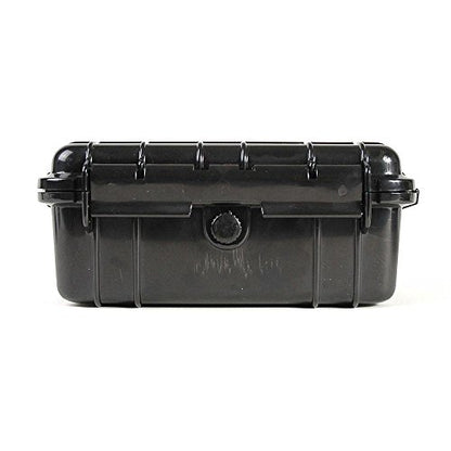 multicomp PRO 8" Weatherproof Equipment Case, made of Polypropylene Plastic, Black, 7.5" X 5" X 3.25"