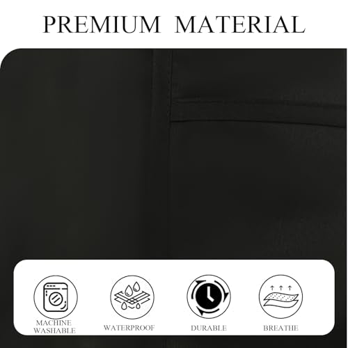 Cobbler Apron Unisex Smock Apron with Side Ties and 2 Deep Pockets Unisex Apron for work kitchen - color: Black