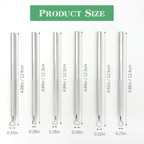 6-Piece Aluminum Clay Sculpting & Carving Tool Set – Silver Craft Modelling Scrapers for Pottery, Polymer & Wax
