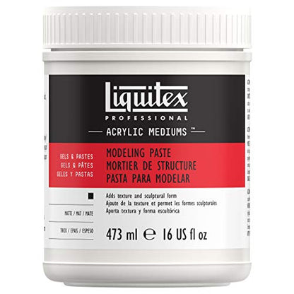Liquitex Professional Modeling Paste, 473ml (16-oz) - color: Modeling Paste, size: 1 Count (Pack of 1), style: 16-oz