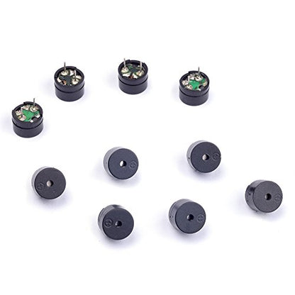10Pcs 5V 2 Terminals Passive Electronic Alarm Buzzer Electromagnetic Beeper AC Impedance for Arduino (Pack of 10) CYT1008