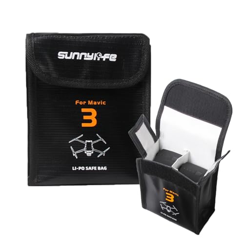 Lipo Battery Bag for DJI Mavic 3 Pro/Classic Battery (Medium) - size: Medium (for 2pcs batteries)