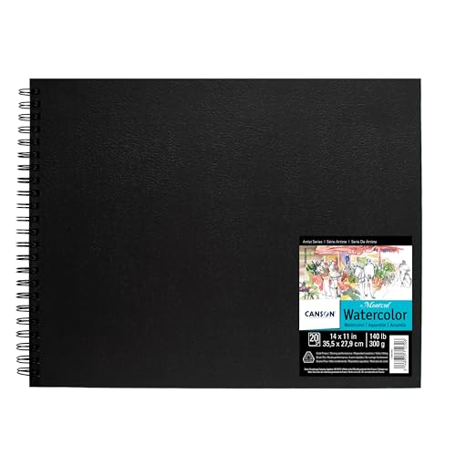 Canson Montval Watercolor Paper Art Book, White, 14x11 in - size: 14"X11"
