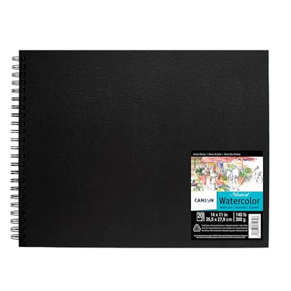 Canson Montval Watercolor Paper Art Book, White, 14x11 in - size: 14"X11"