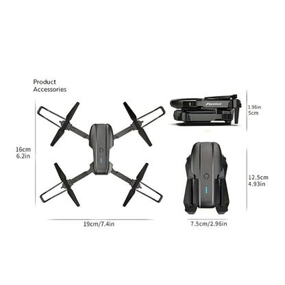 E99 Flagship Performance Edition Drone with 120° Wide-Angle 4K SD Camera, 90° Adjustable Lens, Optical Flow Hovering, App Path Planning, One-Click Take Off/Landing, Ideal for Beginners and Pros