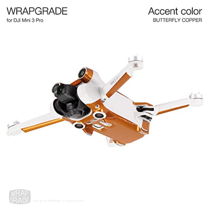WRAPGRADE Skin Stickers Compatible with DJI Mini 3 Pro | Accent Color (Butterfly Copper) - color: Butterfly Copper