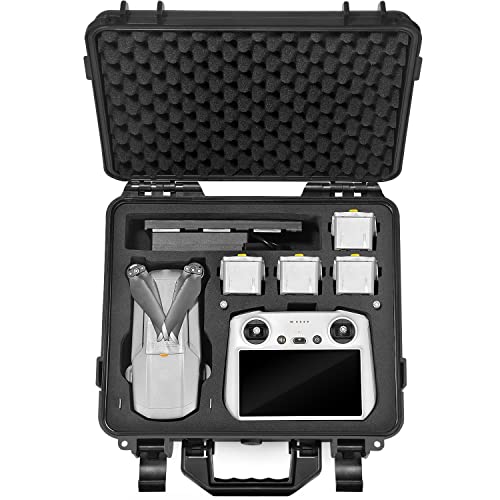 Lekufee Waterproof Hard Case Compatible with DJI Air 2S / 2, Fly More Combo,DJI RC 2, RC N3/N2/N1, and Accessories(Case Only)