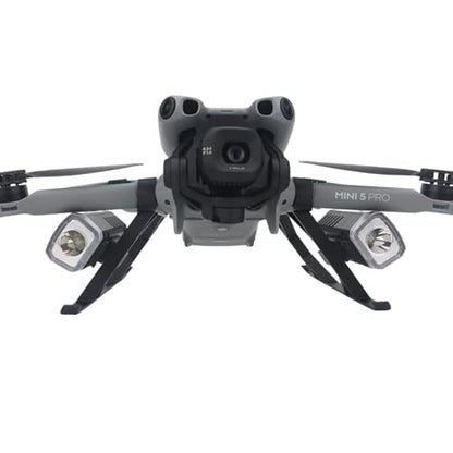 Drone Searchlight Landing Gear for DJI Mini 5 Pro, Night Flight Light Navigation Warning Lights with Heightening Tripod Kickstand