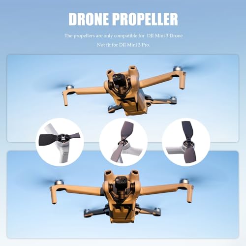 Mini 3 Propellers Replacement Kit, 32pcs Propellers Fit for DJI Mini 3, Low-Noise Drone Flying Quick Release Blades Props Set