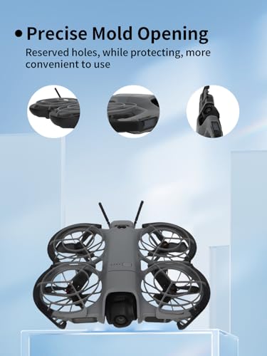 Specially Designed Case for DJI Neo 2,UYRUREL DJI Neo 2 Drone Fuselage Protective Cover, Propeller Scratch-Proof, Drop-Proof, and Impact-Resistant Cover Accessories,Black.