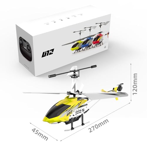 U12 Remote Control Helicopter Mini RC Helicopter with Altitude Hold Yellow - color: Yellow