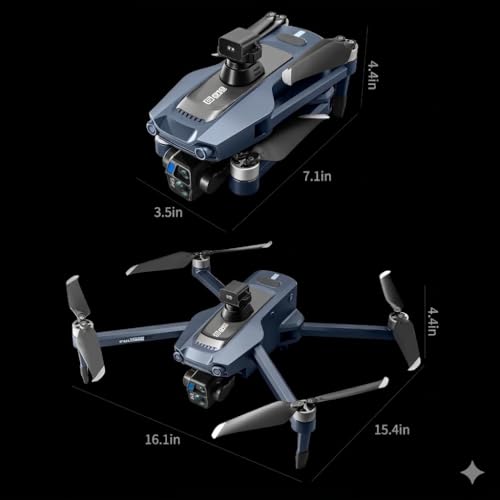 Airdrop Drone with Camera, Drones GPS Auto Return Foldable for Adults