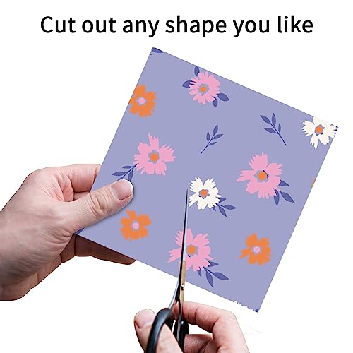 6x6" Cardstock Single Sided Scrapbooking,Craft Decorative Scrap Book Paper - color: 24sheets-fresh flowers