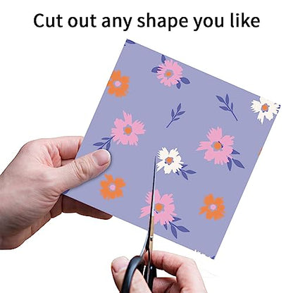 6x6" Cardstock Single Sided Scrapbooking,Craft Decorative Scrap Book Paper - color: 24sheets-fresh flowers