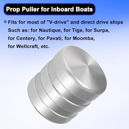 YMT Propeller Removal Tool Fits 1" or 1 1/8" Propeller Shafts Prop Puller for Inboard Boats, Prop Knocker