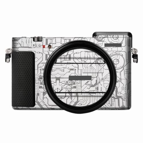 RX1RIII Anti-Scratch Camera Decal Skin for Sony RX1R III RX1RM3 Vinyl Wrap Protective Film Sticker Coat RX1R3 RX1RIII DSC-RX1RM3 (Circuit White, for Sony RX1RIII RX1RM3) - color: Circuit White