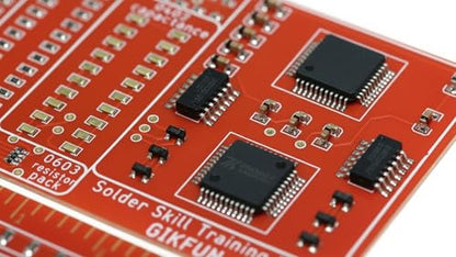 Gikfun Soldering Practice Kit SMD SMT Welding Skill Training Board DIY for School Learning Project, Gold-Plated GK1023