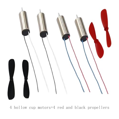 Propeller Prop 716 And 614 Hollow Cup Motors Drone Propeller For Remote Control Aircraft Helicopter Quadcopter Spare Parts 4 Unmanned Aircraft Blades And 4 Core Micro Motor Kits (716 hollow cup motor) - style: 716 hollow cup motor