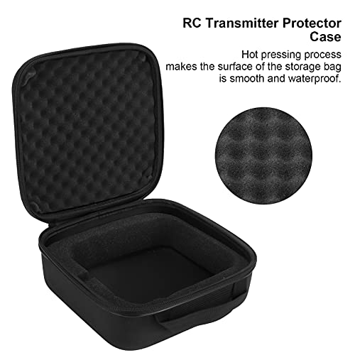Universal Remote Controller Storage Bag, Durable Protective Nylon EVA Transmitter Case for Drone Pilots, RC Car Enthusiasts, Model Airplane Hobbyists, Aviation