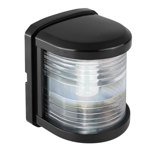 SEAFLO 11 Series Regular Sized LED White Masthead light Navigation Light – 12V, 1W, IP67 Waterproof, 2NM Visibility, High-Brightness, for Boats Under 65 ft (20m) – 4-Year Warranty (Masthead/Black) - color: Mast (White), size: Regular, style: Black