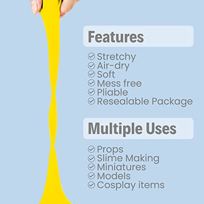 BOHS Foam Clay, Yellow Air Dry Modeling Clay, 1.1 lb - color: Yellow, size: 500 g