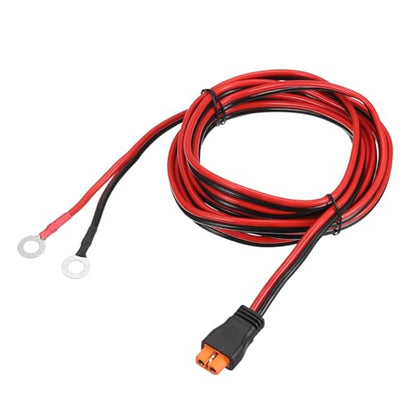 MECCANIXITY XT60i to O Ring Terminal Cable, 12AWG 10FT 300V XT60i Female to O Ring Eyelet Terminal Plug Connector for Lithium Batteries Solar Power Systems FPV Racing Drones - size: 12AWG 10FT, style: 300V