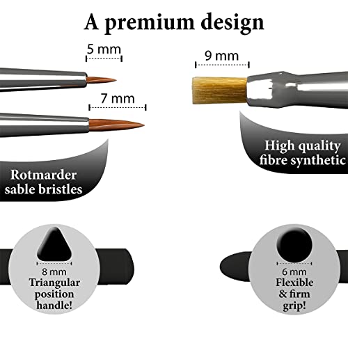 The Army Painter, GameMaster Character Brush Set, 3 brushes