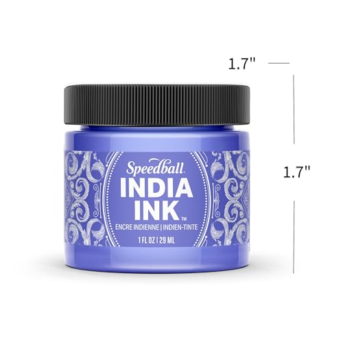 Speedball India Ink, Amethyst, 1-Ounce - color: Amethyst, size: 1 fl oz