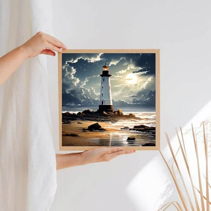 GOUOYANA Lighthouse Diamond Art Kits for Adult-Diamond Painting Wall Art - color: DP02711