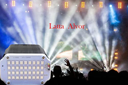 DJ Disco KTV Bars Lights Strobe Lights Stage Light 36 LED Mini Disco LIghts Flash Strobe Lighting with Sound Activated and Speed Control for Party Wedding (multil with a remote control)