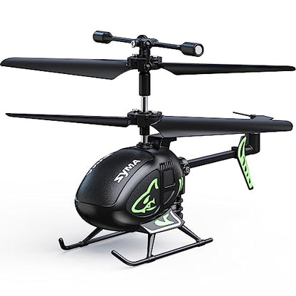 SYMA S100 Mini RC Helicopter for Kids, Indoor Flying, Altitude Hold, Black - color: Black
