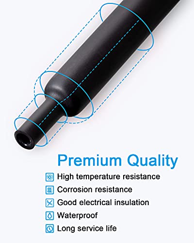 270 Pcs Heat Shrink Tubing Kit, 3:1 Adhesive Lined Marine Grade Shrink Wrap