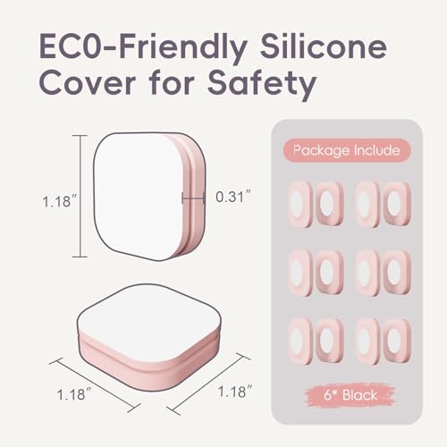Magnetic Remote Control Holder Wall Mount for TV Fan 6 Pack Pink - color: 6 Pink, size: Square