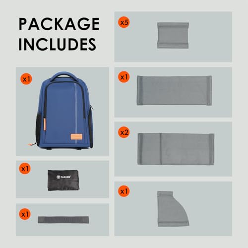 TARION Camera Backpack for Photographers Compact 15L, TB04 Blue - color: Blue