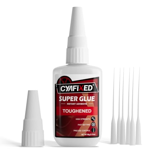 Toughened Super CA Glue 2 oz, Instant Cyanoacrylate Adhesive for Rubber - size: 2 oz, style: Toughened