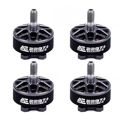 AXISFLYING AE2207 V2 18650KV 1960KV Brushless Motor 4~6S Lipo 5mm Shaft Suitable for 5inch Propeller Drones (4PCS AE2207 V2 1860K) - style: 4PCS AE2207 V2 1860K