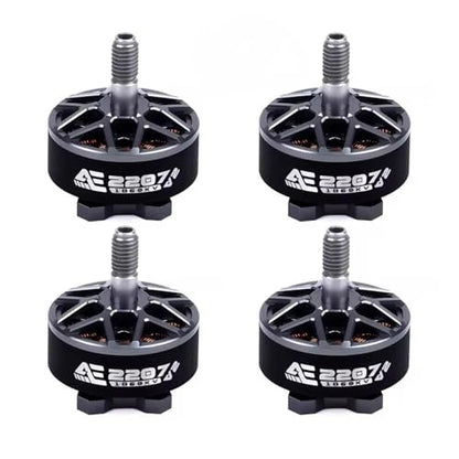 AXISFLYING AE2207 V2 18650KV 1960KV Brushless Motor 4~6S Lipo 5mm Shaft Suitable for 5inch Propeller Drones (4PCS AE2207 V2 1860K) - style: 4PCS AE2207 V2 1860K