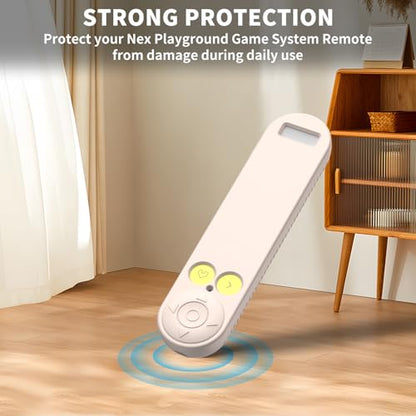 Silicone Remote Cover for Nex Playground Remote with Lanyard (Off White) - color: Off White