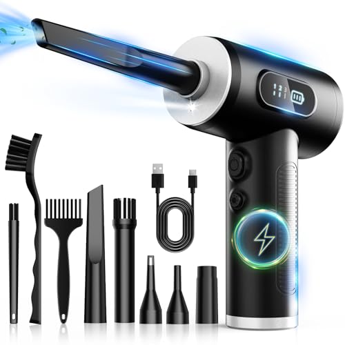 FRESMOL Compressed Air Duster, Rechargeable Cordless Electric Air Blower