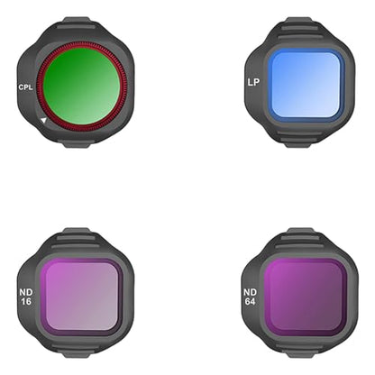 ND CPL LP Filter Set for DJI Mini 5 Pro Drone Lens Filter Accessories, 4 Pack ND8 ND16 CPL Polarizer Anti-Light Pollution Neutral Density Filters, Multi-Layer HD Optical Glass