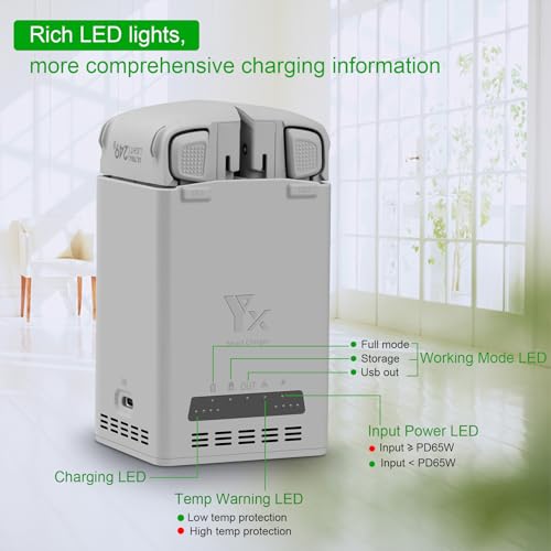 Dual Battery Charging Hub Compatible with DJI Lito 1/X1 Drone Batteries