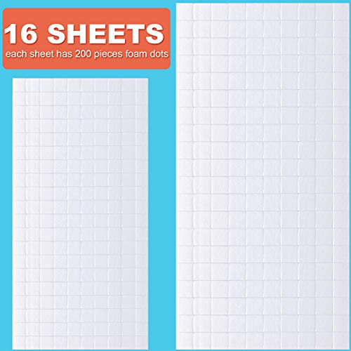 Zonon 500 Pcs Foam Strips with Adhesive, Dual Sided Foam Tapes, 2 Size - size: Small