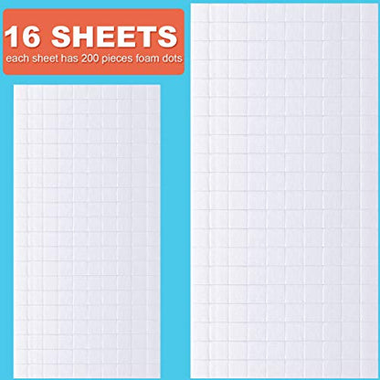 Zonon 500 Pcs Foam Strips with Adhesive, Dual Sided Foam Tapes, 2 Size - size: Small