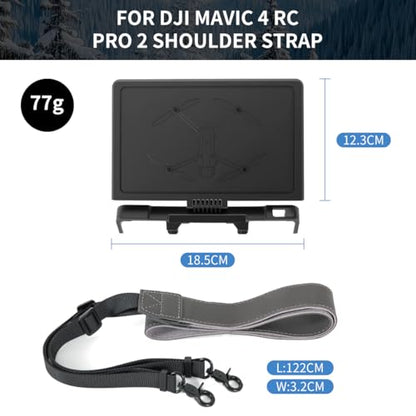 4-in-1 Remote Control Protection kit for DJI Mavic 4 RC Pro 2 Accessories, Screen Protector/Controller Sunshade/PU Material Lanyard and Standard 1/4 Screw Set