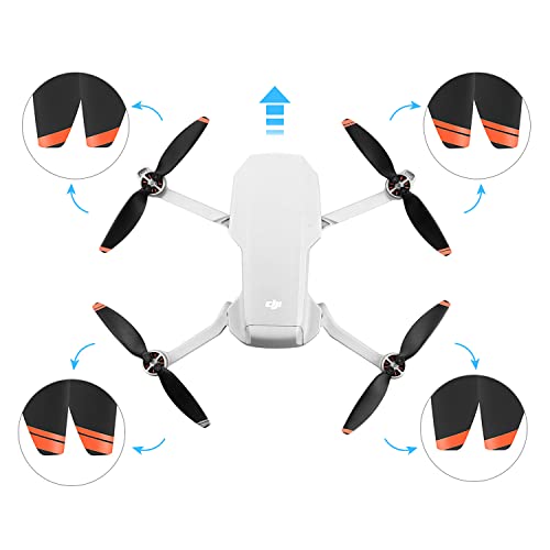HeiyRC 16PCS Mini 4k / 2 Propeller for DJI Mavic Mini 2 SE Drone 4726, Low-Noise and Quick-Release Replacement Props Spare Blade Helices Screw Accessory